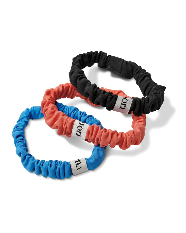 Mini Scrunchy 3 Pack | Black/Baltic/White
