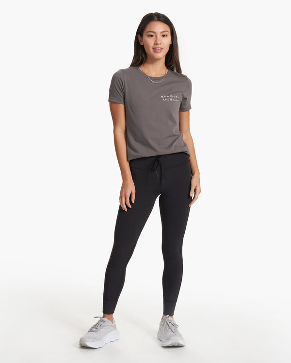 Script Tee | Charcoal