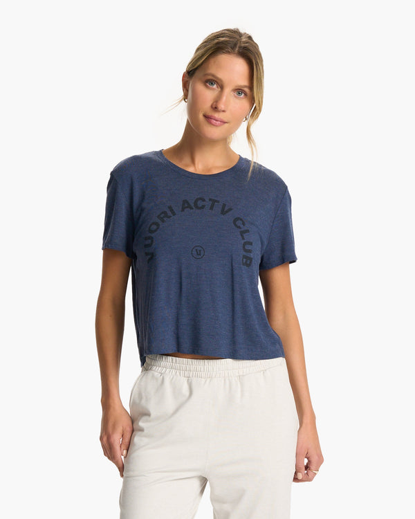 ACTV Club Tee 2.0 | Heather Navy