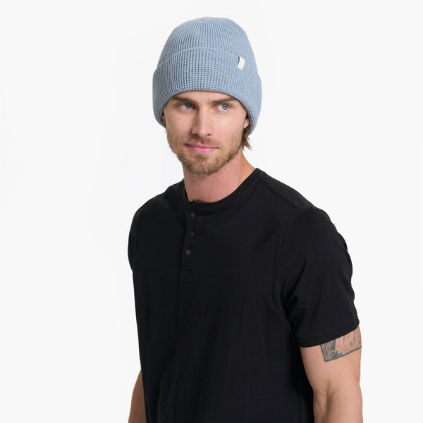 Alpine Waffle Beanie | Light Cloud