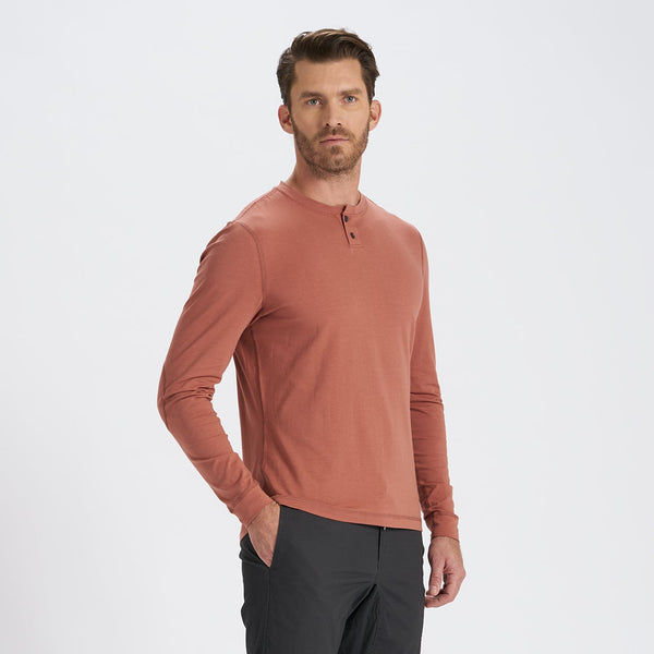 Long-Sleeve Ever Henley | Copper