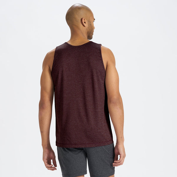 Tradewind Performance Tank | Oxblood Heather