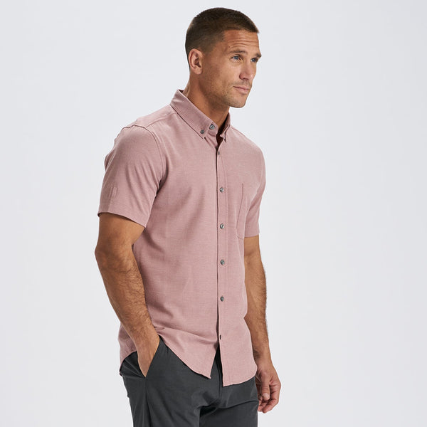 Bishop Short-Sleeve Button-Down | Saltwater Red
