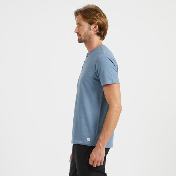 Short-Sleeve Tuvalu Henley | Cloud