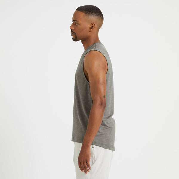 Zephyr Muscle Tee | Charcoal Heather