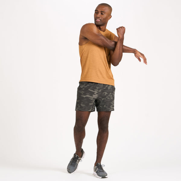 Zephyr Muscle Tee | Turmeric Heather