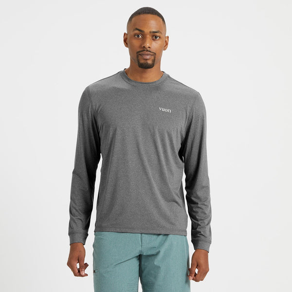Long-Sleeve Uluwatu Water Tee | Charcoal Heather