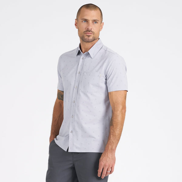 Short-Sleeve Bridge Button Down | Platinum Bird