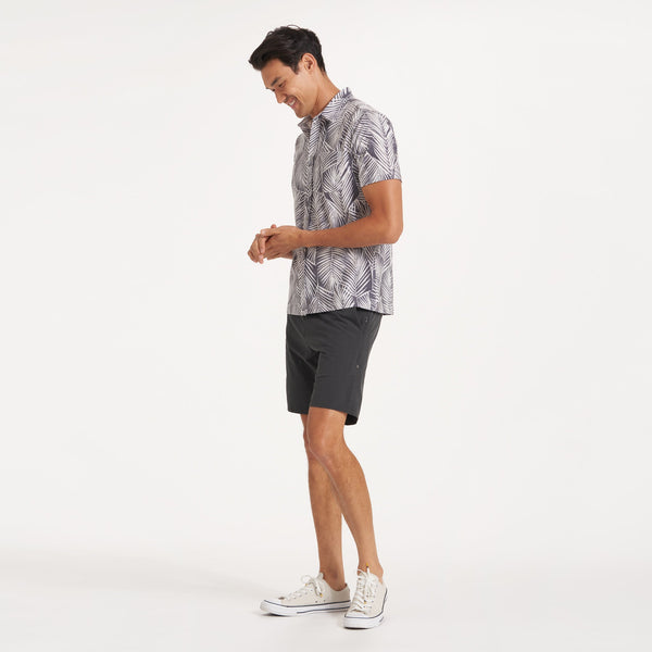 Short-Sleeve Bridge Button Down | Smoke Fronds