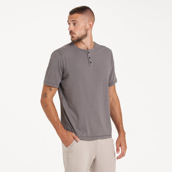 Short-Sleeve Tuvalu Henley | Smoke