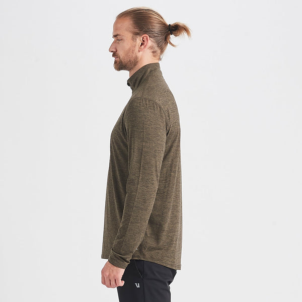 Ease Performance Half Zip | Evergreen Heather