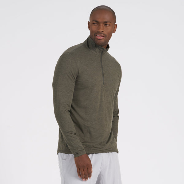 Ease Performance Half Zip | Oregano Heather