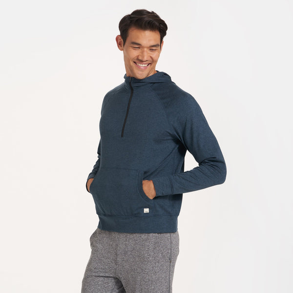 Ponto Performance Half Zip Hoodie | Indigo Heather