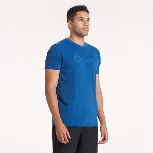V1 Vuori Wordmark Logo Tee | Sea