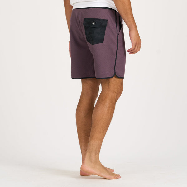 Cruise Boardshort | Smoked Plum Micro Dot