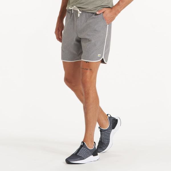 Banks Short | Grey Engineered Stripe