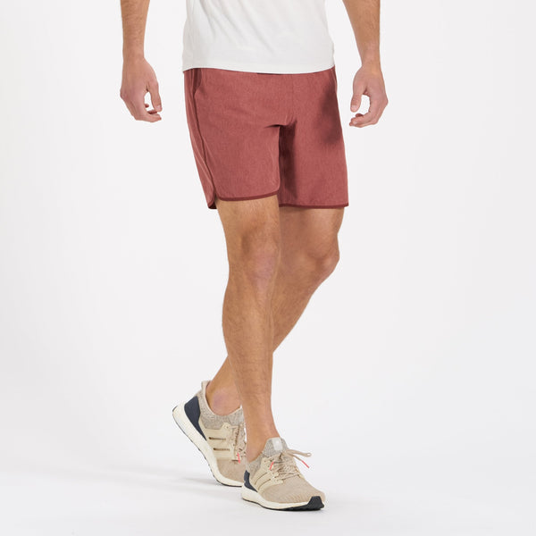 Banks Short | Red Clay Linen Texture