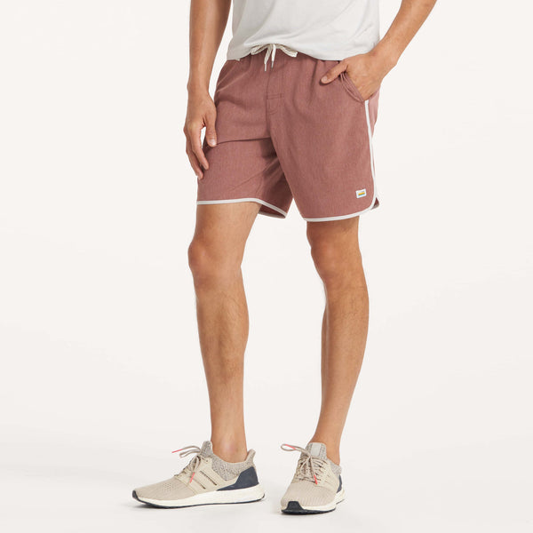 Banks Short | Terracotta Linen Texture