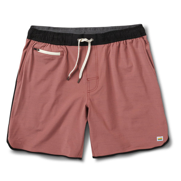 Banks Short | Terracotta Slub Stripe