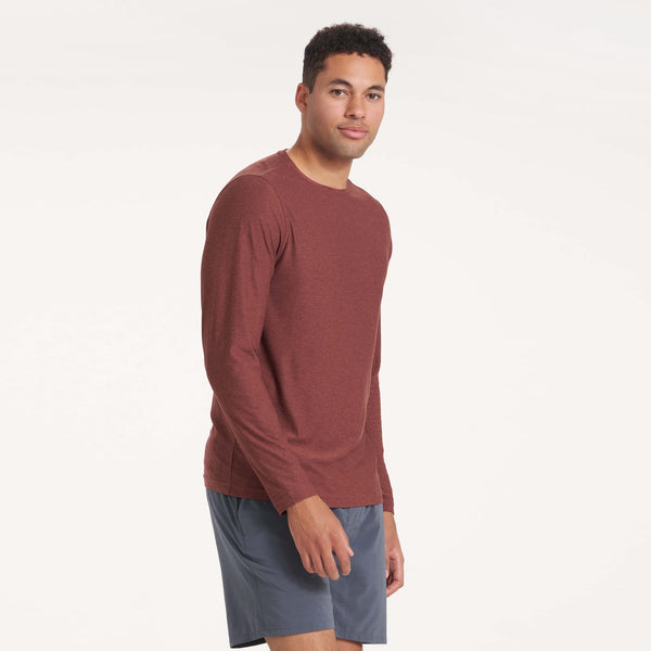 Long-Sleeve Strato Tech Tee | Cedar Heather