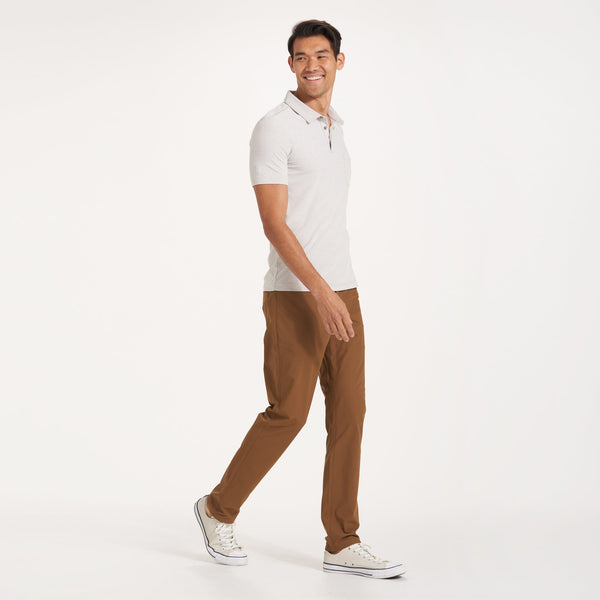 Meta Pant Athletic Slim Fit 34 | Tobacco