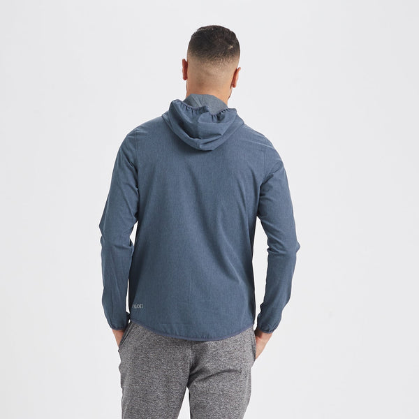 Outdoor Trainer Shell | Azure Linen Texture
