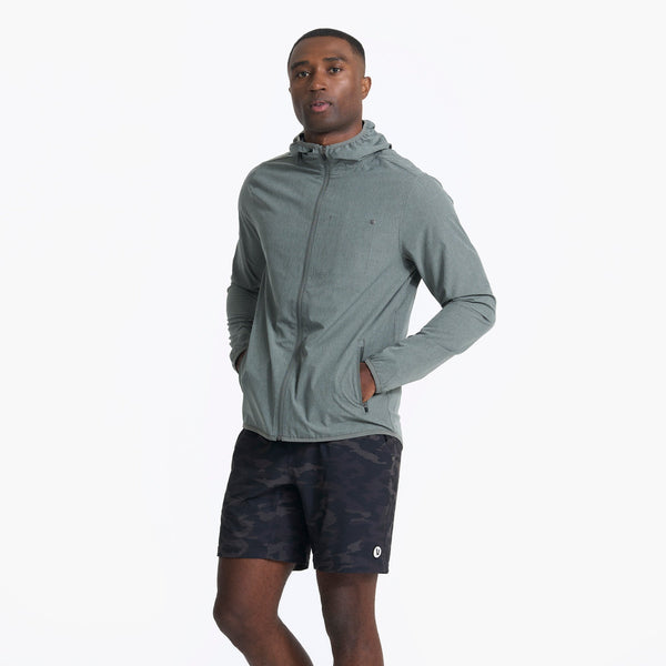 Outdoor Trainer Shell | Dusty Pine Linen Texture