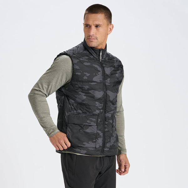 Topanga Insulation Vest | Black Camo