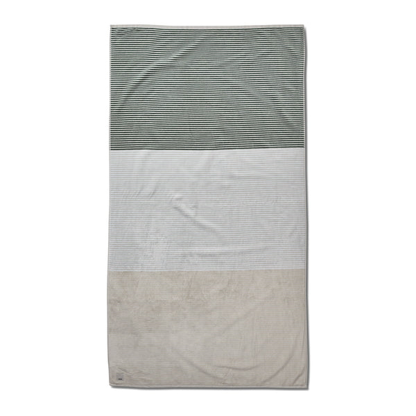 Wave Stripe Beach Towel | Oyster Wave Stripe