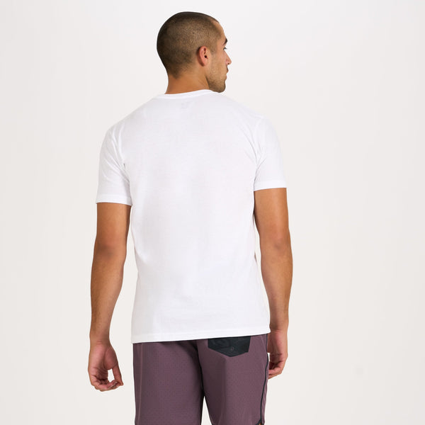 V1 Vuori Wordmark Logo Tee | White / Smoked Plum