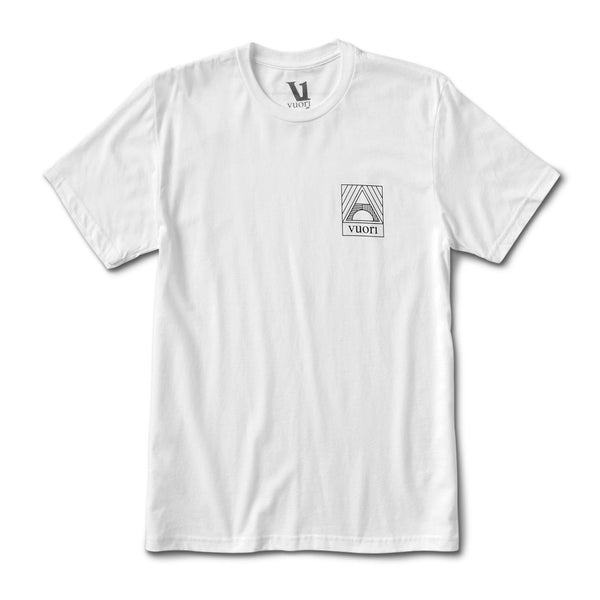 Geometric Pocket Tee | White