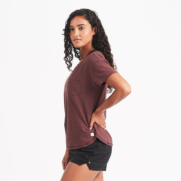 Lux Performance Tee | Fig Heather