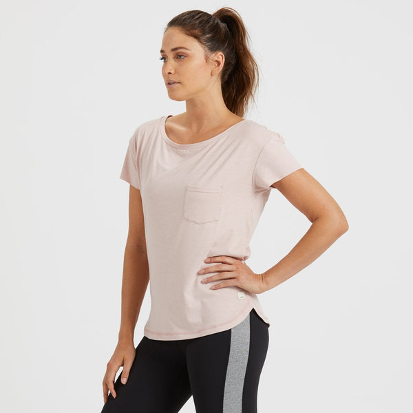 Lux Performance Tee | Shell Heather