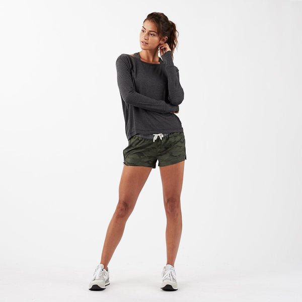 Lux Performance Long Sleeve Tee | Charcoal Heather