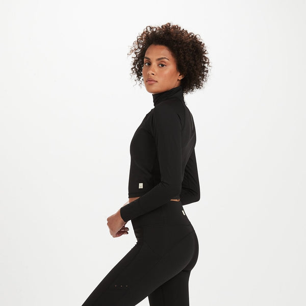 Marine Mock Neck | Black