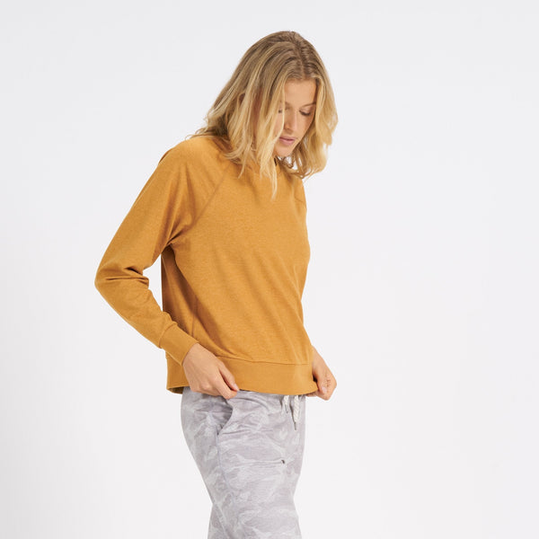 Long-Sleeve Halo Crew | Flax Heather