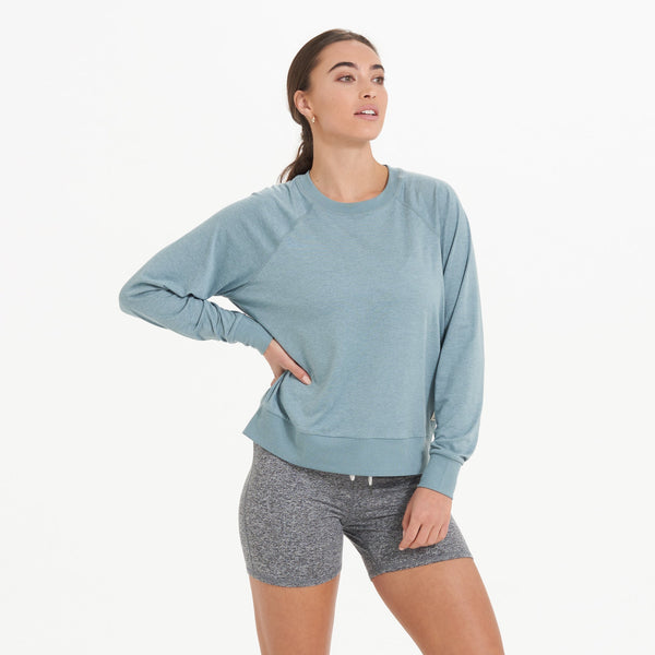 Long-Sleeve Halo Crew | Shade Heather