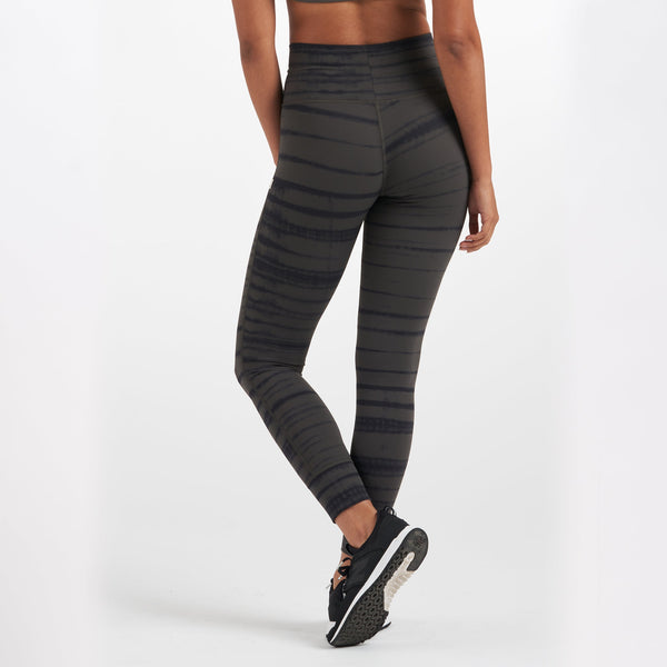 Daily Legging | Dark Oregano Shibori Stripe