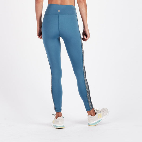 Racer High Rise Legging | Tide Charcoal / Heather Block