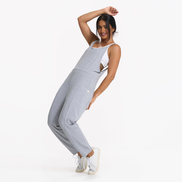 Breezy Jumpsuit | Pale Grey Heather