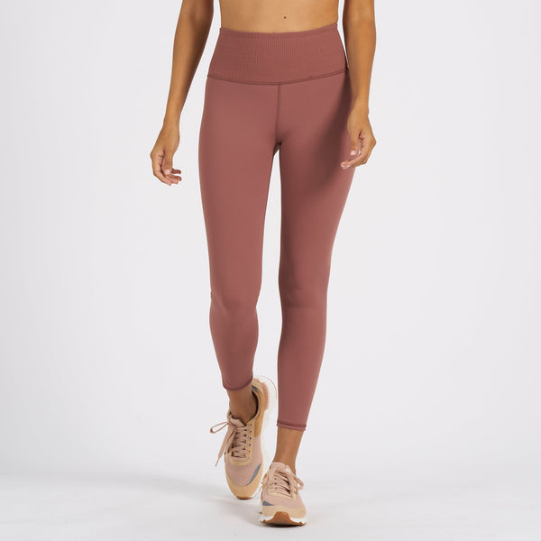Rib Studio Legging | Terracotta