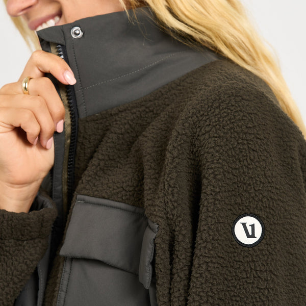 Utility Sherpa Jacket | Dark Oregano