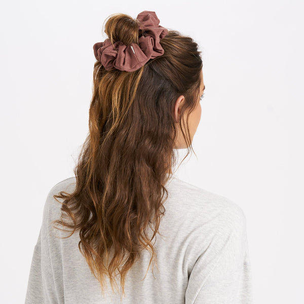 Halo Oversized Scrunchy | Terracotta Heather