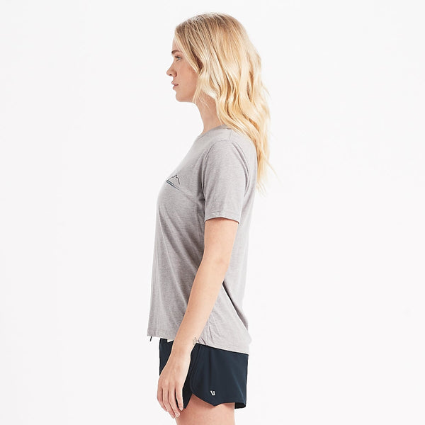 Sunset Watercolor Tee | Heather Grey